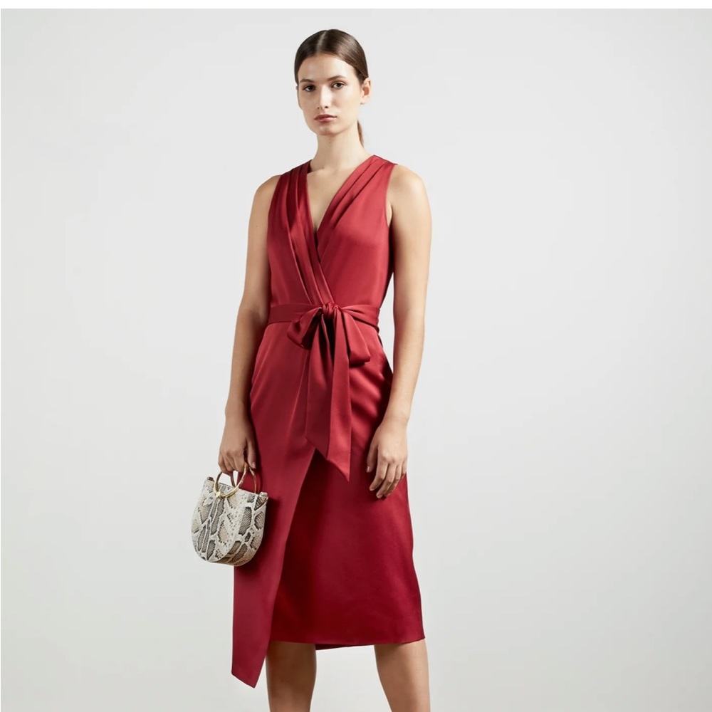 Ted Baker Chrisey satin wrap dress